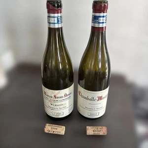 Domaine G Roumier Morey Saint Denis 1996 Chambolle Musigny 2002 botella vacía corcho - Imagen 1 de 10