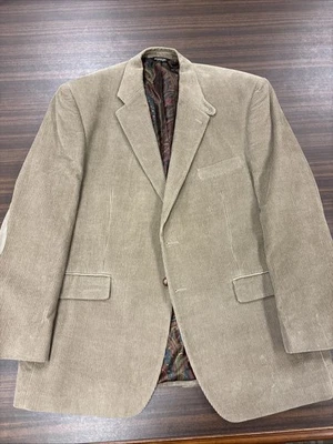 Ralph Lauren Tan Corduroy 46R 100% Cotton Blazer With Elbow Pads - Image 1 of 4