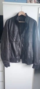 MENS PAL ZILERI BROWN SOFT LEATHER JACKET SIZE 54 - Picture 1 of 6
