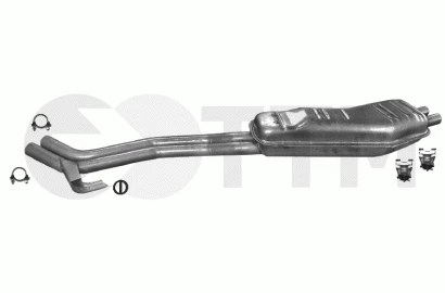 Silencieux Arriere+ pour BMW 5 E34 2.5 3.0 3.4 185/192/208-211cV 1988-1996 - Photo 1/1