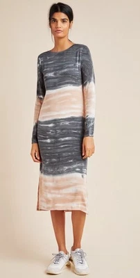 Vestido Dolan & Anthropologie Trina Tie Dye Midi Manga Larga Forrado Talla XS Foto 1 de 4