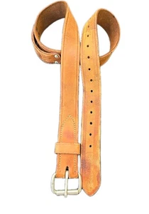 Vintage W. M. Bashlin Co. Linesman Werkzeuggürtel, #628-46 100 % abgenutztes Leder  - Bild 1 von 24