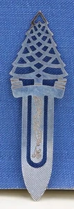 VINTAGE STERLING SILVER BOOKMARK - CHRISTMAS TREE - TOWLE  - 7 1/2 CM -   [27] - Bild 1 von 1