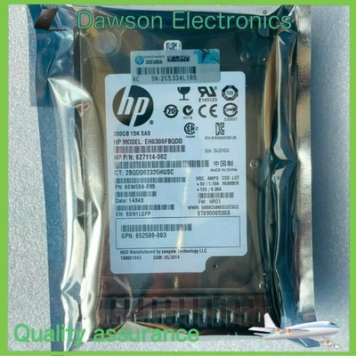 NEW HP 652611-B21 653960-001 HPE 300GB 15K 2.5 " 6G DP SAS SC ENT HDD Hard Drive - Image 1 of 3