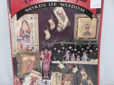 Alma Lynne CHRISTMAS HOMESPUN Cross Stitch Patterns Charts Leaflet NEW - Image 1 of 3