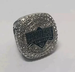 Baseball Finalist Rhinestone Mens Ring Size 10 Midwest Tournament Factory - Picture 1 of 7