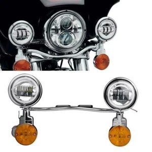 Kit de barra de luces de punto de paso para Harley Road King Classic FLHRC FLHR Fatboy FLSTF - Imagen 1 de 12