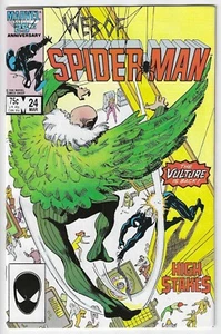 WEB OF SPIDER-MAN #24 (1985) 2ND CAMEO OF EDDIE BROCK ~ VERY FINE/NEAR MINT 9.0 - Bild 1 von 2