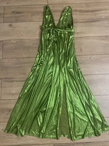 Sincerely Jules Partykleid Neu mit Etikett Grün Metallic Größe M bis L - Bild 1 von 9