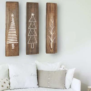 Juego de 3 Plantillas de Árboles Dizzy Duck - Reutilizables Navidad Hágalo Usted Mismo Placa Decoración Artesanal - Imagen 1 de 7