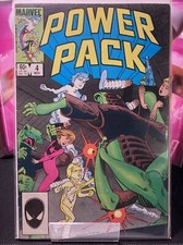 Power Pack #4 Marvel Comic 1984 Louise Simonson June Brigman Bob Wiacek Rescue