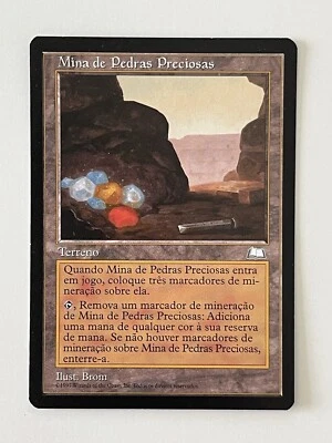 1997 Magic The Gathering - Gemstone Mine - NM - Weatherlight - Portuguese - Image 1 of 4