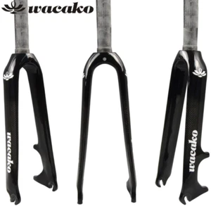 1-1/8 in Carbon Fiber Forks BMX Bike Rigid Fork Disc Brake Fork 14/16/18/20/22in - Picture 1 of 12