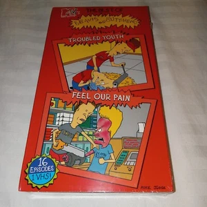MTV THE BEST OF BEAVIS AND BUTTHEAD VHS TAPE TROUBLED YOUTH FEEL OUR PAIN Sealed - Picture 1 of 3