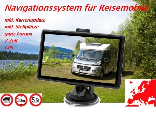 Navigationsgerät inkl. Kartenupdate - Reisemobil – 7 Zoll – Europa – Wohnmobil - Bild 1 von 3