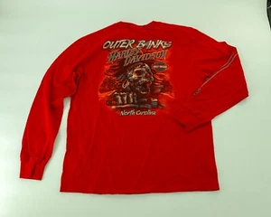 Harley-Davidson Motorcycle Long Sleeve TShirt Outer Banks NC size L - Picture 1 of 6