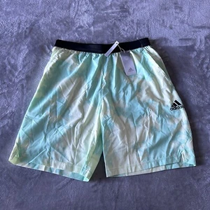 Adidas Axis BP Woven Lightweight Mens Size L Shorts Pulse Mint Green HI5152 New - Picture 1 of 8
