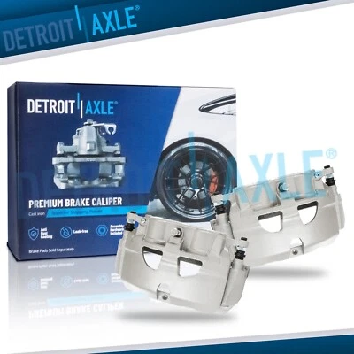 Pair Front Brake Calipers w/Bracket for Ford E-150 E-250 E-350 E-450 Super Duty - Image 1 of 4