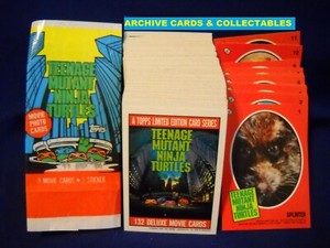1990 TOPPS TEENAGE MUTANT NINJA TURTLES The MOVIE Base & Sticker SET TMNT  (132)