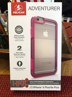 Funda Grado Militar Pelican Adventurer iPhone 6 Plus/6S Plus (Claro/Rosa) - Usada Foto 1 de 3