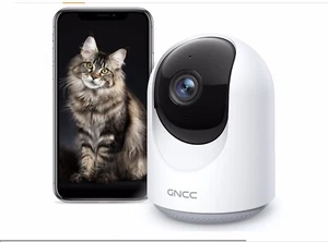 Pet Camera with APP, 1080P Baby Monitor, Motion/Sound Detection - Picture 1 of 6