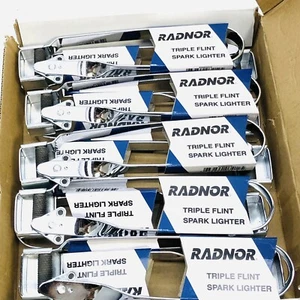 SET BESTEHEND AUS 10 RADNOR #RAD64003412 DREIFACH FEUERSTEIN FUNKEN FEUERZEUG - Bild 1 von 6