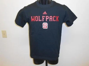 NEW-MENDED NC State WOLFPACK YOUTH Medium M 10-12 Adidas T-SHIRT 63ZD - Picture 1 of 1