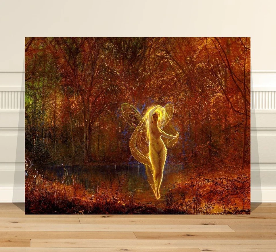 John Atkinson Grimshaw Dame Autumn Fairy ~ Fine Art CANVAS PRINT 8x12" - image 1 of 1