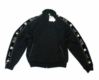 CHAQUETA DEPORTIVA CAPITAL SKA TAPE NEGRA Terciopelo Bordado Talla 2 Calavera Foto 1 de 4