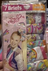 Jojo siwa Toddler girls underwear 7 pack size 6 NEW - Picture 1 of 4