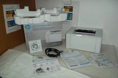 HP LaserJet Pro M102w Printer Wireless Compact USB Mono Page Count: Low G3Q35A - Image 1 of 4