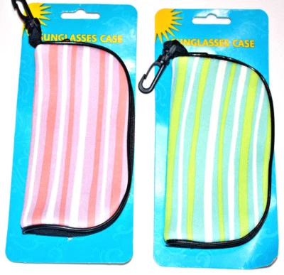 Estuche suave para gafas de sol clip con cremallera gafas de neopreno artículos para ojos Foto 1 de 3