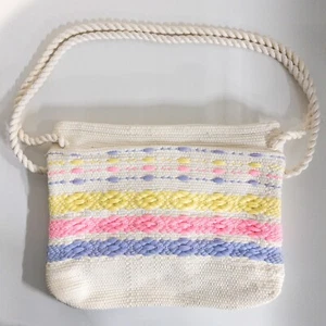 1960s Vintage Rope Shoulder Bag Tote Women’s Brand New - Picture 1 of 6