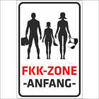 Schild Sicherheit - FKK - Zone - Anfang kp141