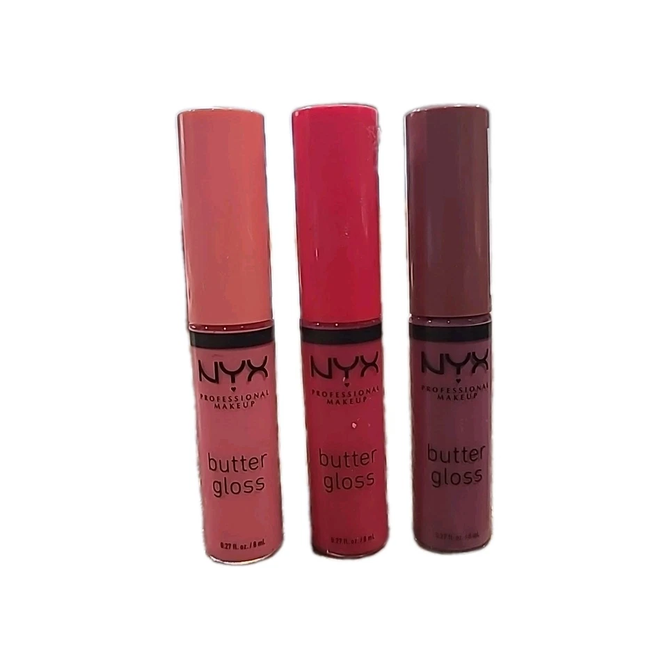 3 NYX Butter Gloss, Peaches & Cream, Summer Fruit & Angel Food Cake - Image 1 of 1