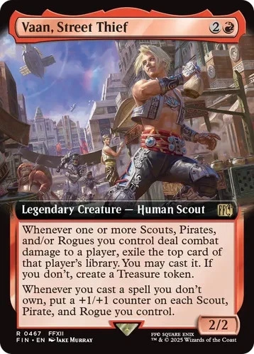 Vaan, Street Thief (Extended Art FOIL) R 0467 Final Fantasy MTG - Image 1 of 1