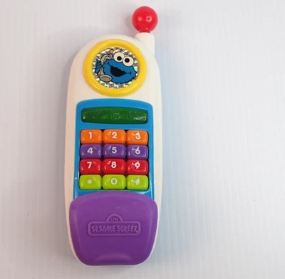 Teléfono Celular Vintage Años 90 Tyco Sesame Street Cookie Monster & Elmo Fingir Foto 1 de 4