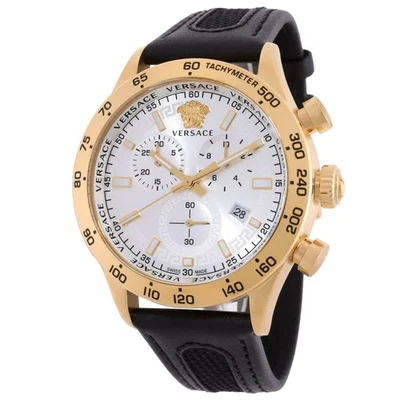 Versace Hellenyium Chronograph Quartz Silver Dial Men's Watch VE2U00222 - Image 1 of 4