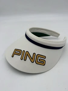 Vintage Ping Hut Kappe weiß Sonnenblende Golf Putt PGA US Open Outdoor Made USA  - Bild 1 von 9