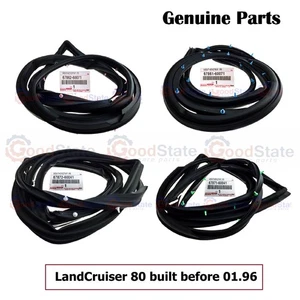 Genuine Toyota LandCruiser 80 Series HZJ Front Rear LH RH Door Rubber Seal Set - Picture 1 of 17