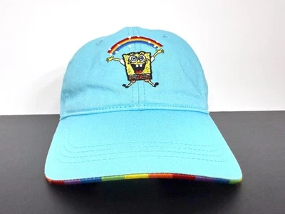Bob Esponja Pantalones Cuadrados Sombrero Gorra Correa Trasera Azul Arco Iris Nickelodeon Unisex Niños Foto 1 de 4