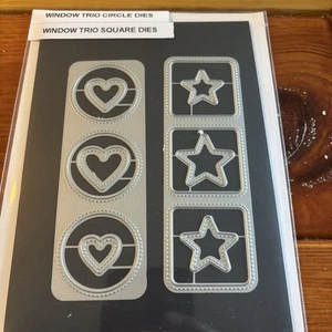 Neu Sunny Studio Stempel Trio Kreis Trio Quadrat Stanzformen Set - Bild 1 von 4