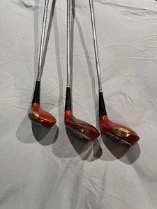 Ben Hogan Apex Driver, 1,3,5 Woods Persimmon heads. Original Shafts and Grips. - Picture 1 of 9