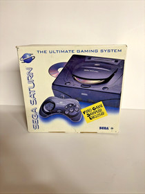 SEGA Saturn Console MK-80000 Complete w/ Box & Manual! TESTED!!!