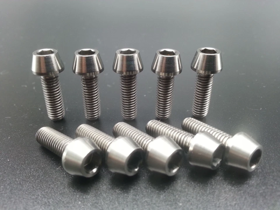 Super Light Bolt M5x18mm Tapered Hex Allen Head M5 18L Bicycle Bike Screw 10Pcs  - Image 1 of 1