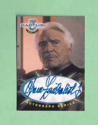 Babylon 5 Season Five Profiles 1999 autograph card A5 Efrem Zimbalist, Jr. - Image 1 of 2