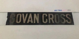 Scottish Tram Destination Bus Blind 1950 Glasgow 35”- Govan Cross - Foto 1 di 9
