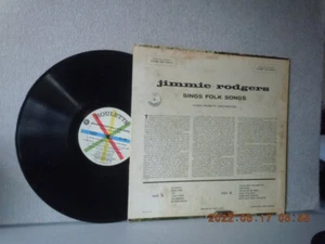 RODGERS,JIMMIE Vinyl lp...SINGS FOLK SONGS...ROULETTE...VG/VG...'58 - Picture 1 of 1