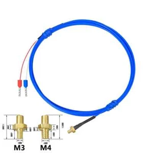 K/PT100 type M3 M4 bolt head 0.12m 0.5m 1m 1.5m 2m 3m plastic cable 3D printer - Picture 1 of 6