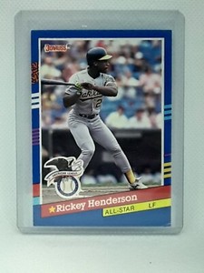 Rickey Henderson 1991 Donruss Baseball - All-Star #53 - Oakland Athletics
